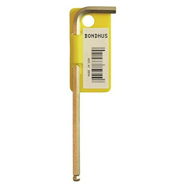 152mm Bondhus 28072 8mm Ball End Tip Hex Key L-Wrench with GoldGuard Finish Pack of 25 152mm Bondhus 28072 8mm Ball End Tip Hex Key L-Wrench with GoldGuard Finish Pack of 25